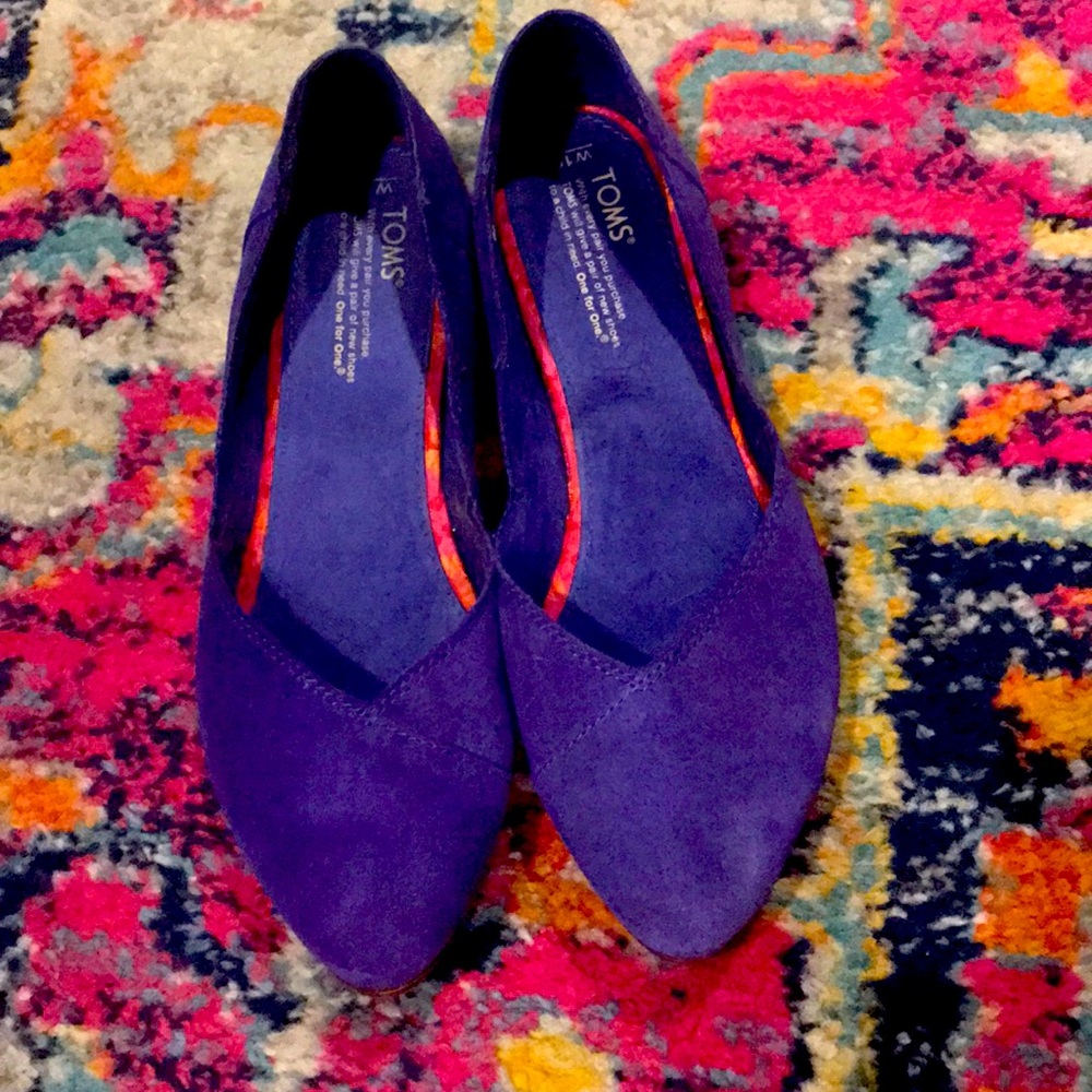 Toms periwinkle ballet flats